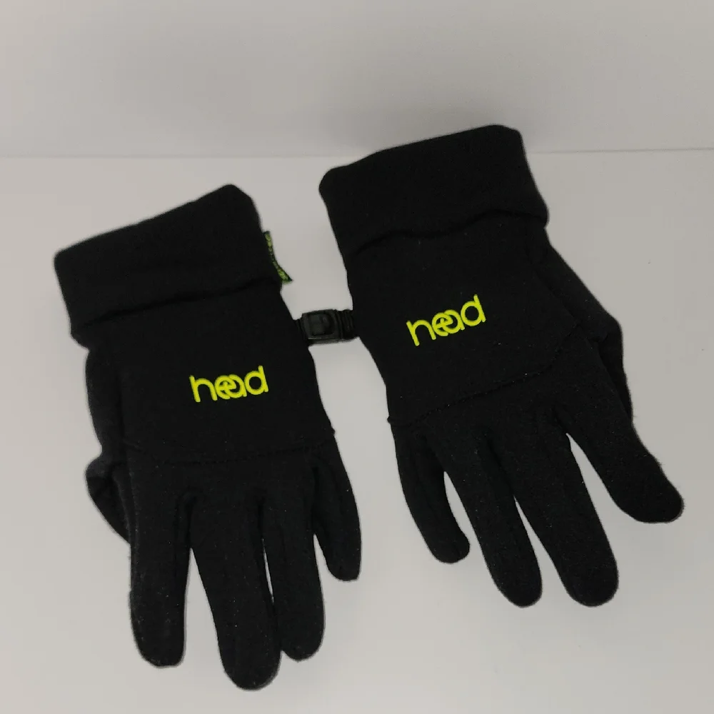 Head Sensatec Black Gloves with Neon Logo